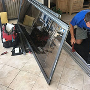 sliding glass door frame repair Lakeland
